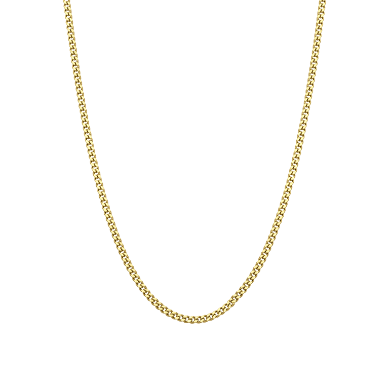 Zilveren goldplated ketting