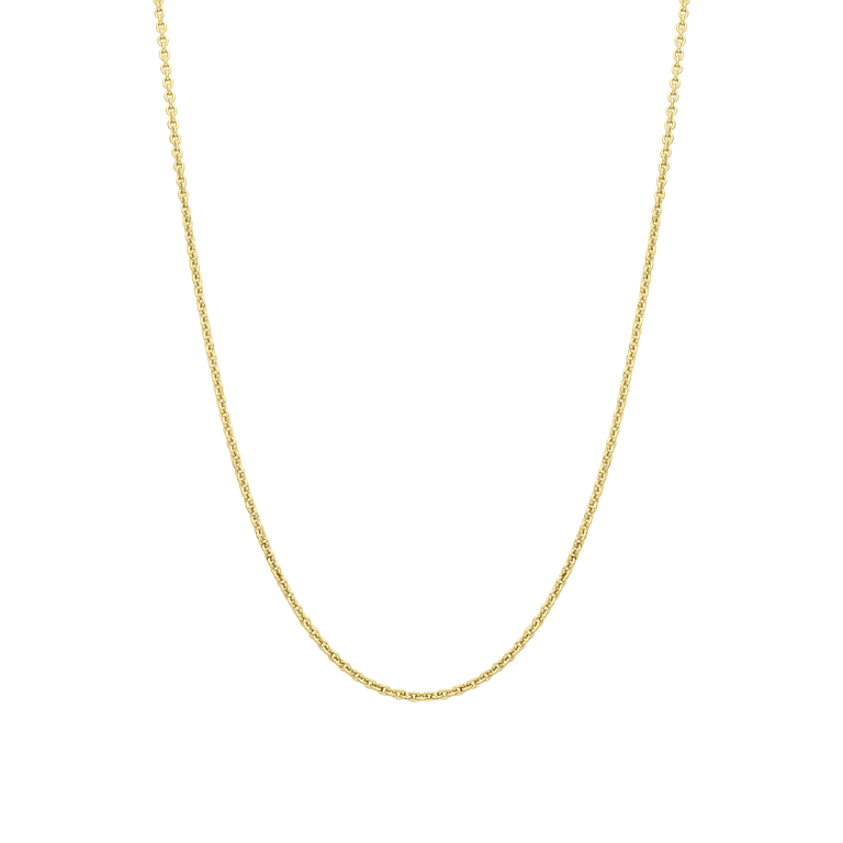 Gerecycled zilveren goldplated ketting schakel