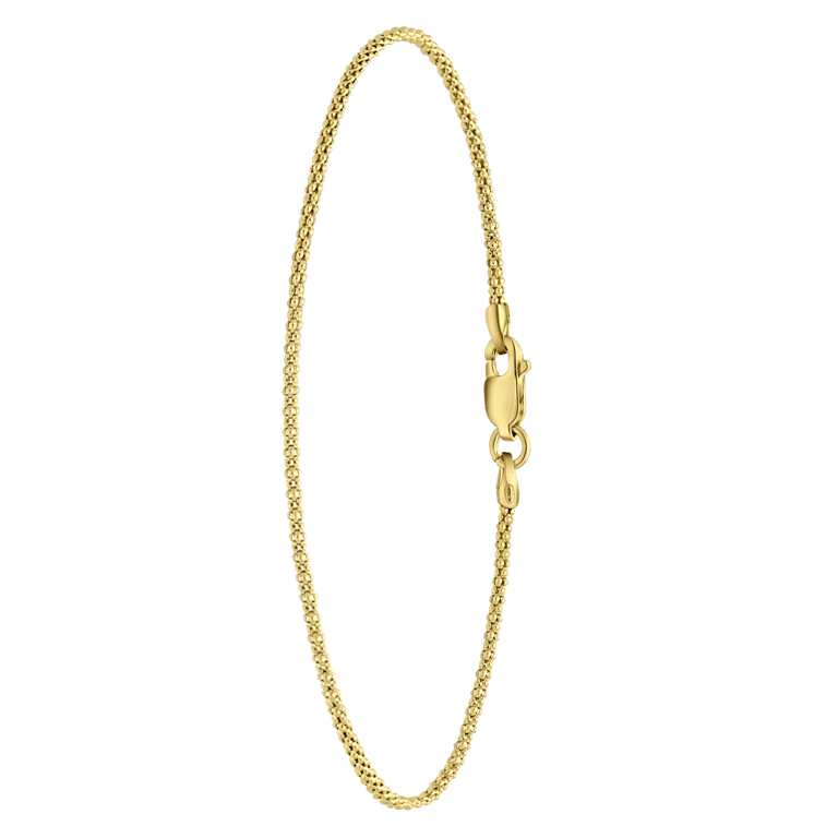 Silber 925, vergoldet, Armband, Popcorn