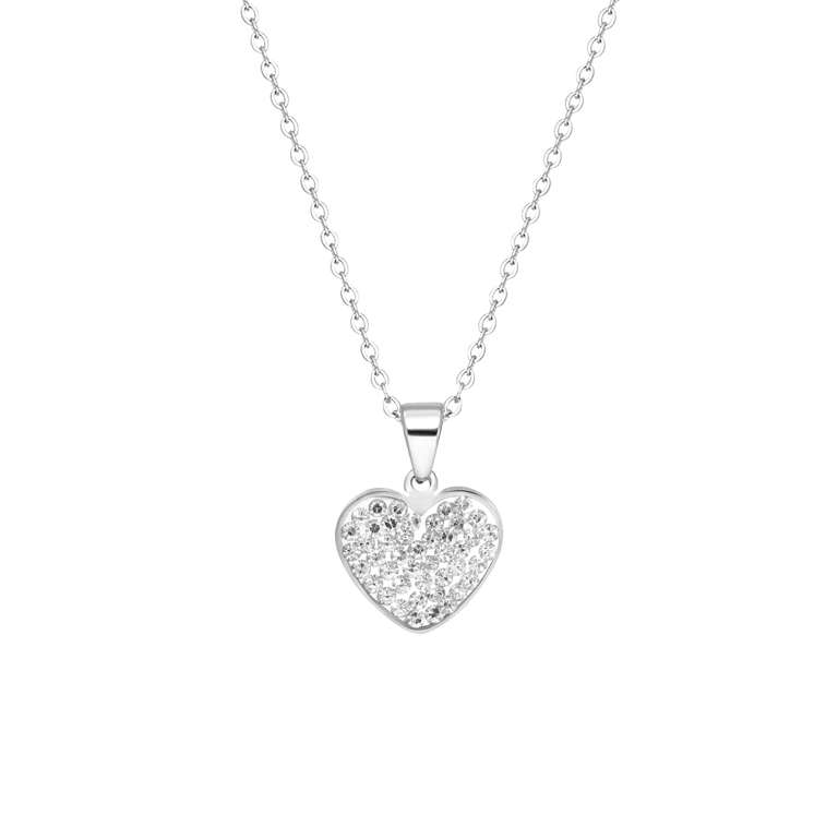 LivLiv stainless steel ketting met hanger hart voor dames