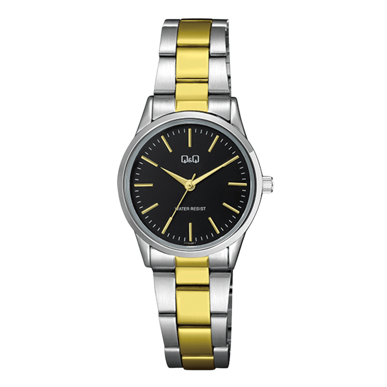 Q&Q dameshorloge met bicolor band