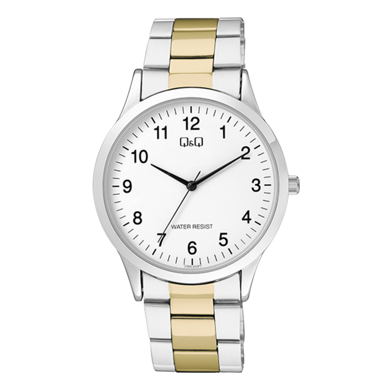 Q&Q herenhorloge met bicolor band