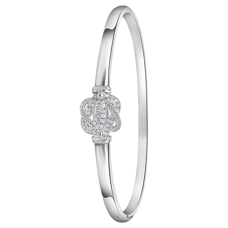 Gerecycleerd stainless steel bangle surinaamse mattenklopper