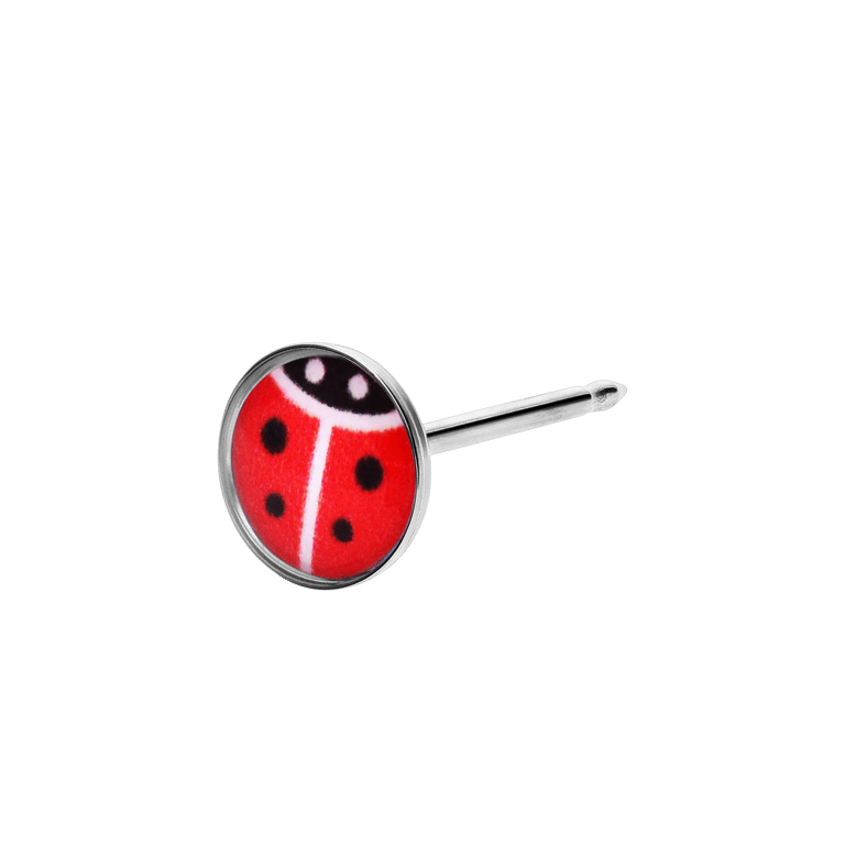 Studex stainless steel schietoorbel lieveheersbeestje 5mm 174