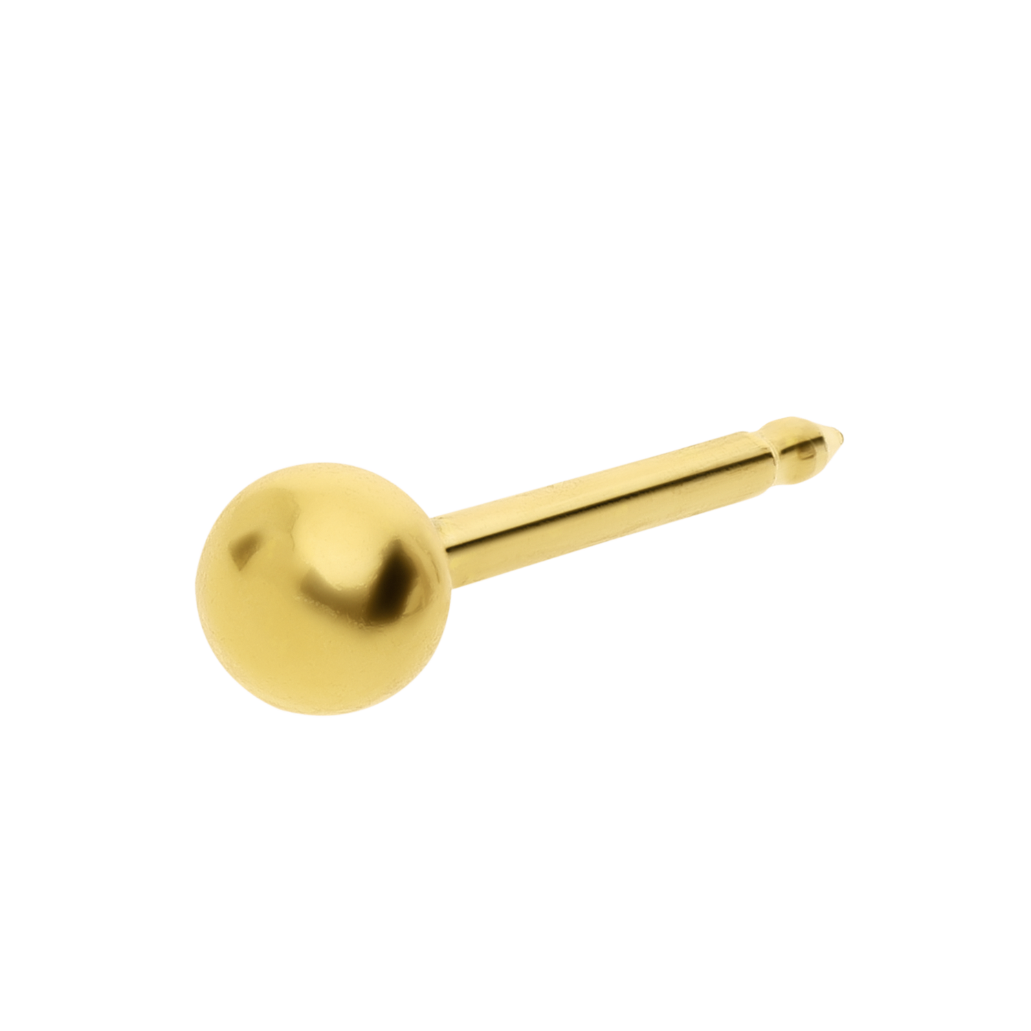 Studex medizinische Ohrringe aus Edelstahl, vergoldet, Kugel, 3 mm