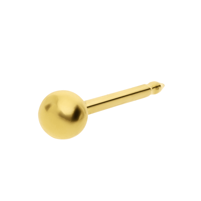 Studex stalen goldplated schietoorbel bol 3mm 101