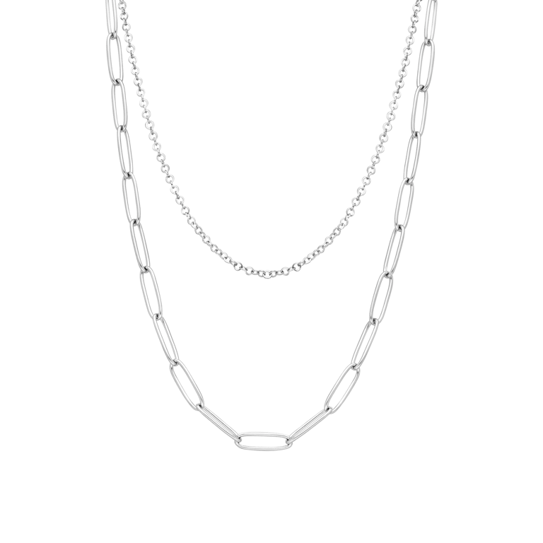 Gerecycled stalen dubbele ketting