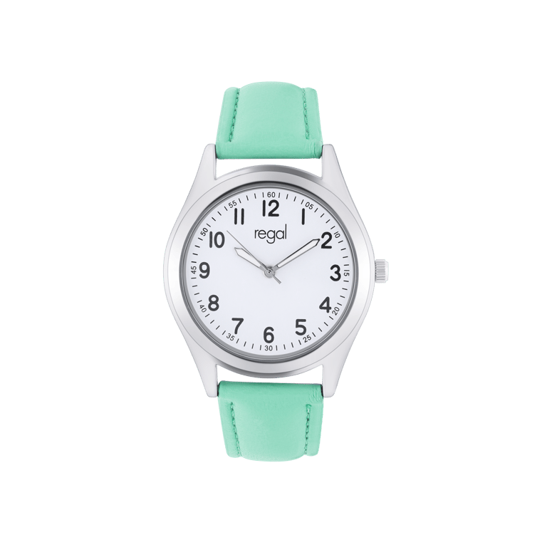 Regal Damen Uhr Grün PU-Leder Analog