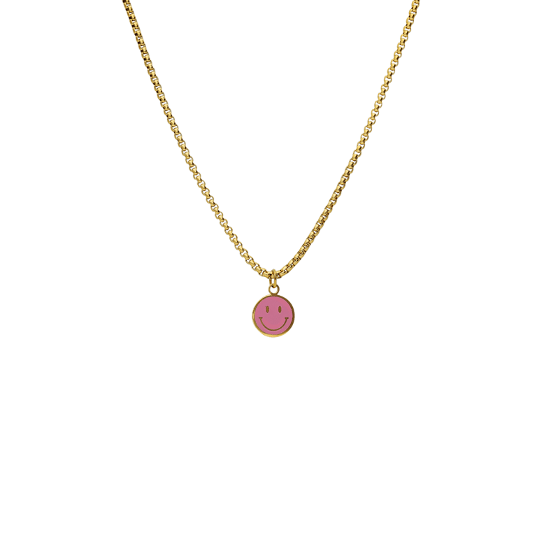 Stainless steel goldplated kinderketting met hanger