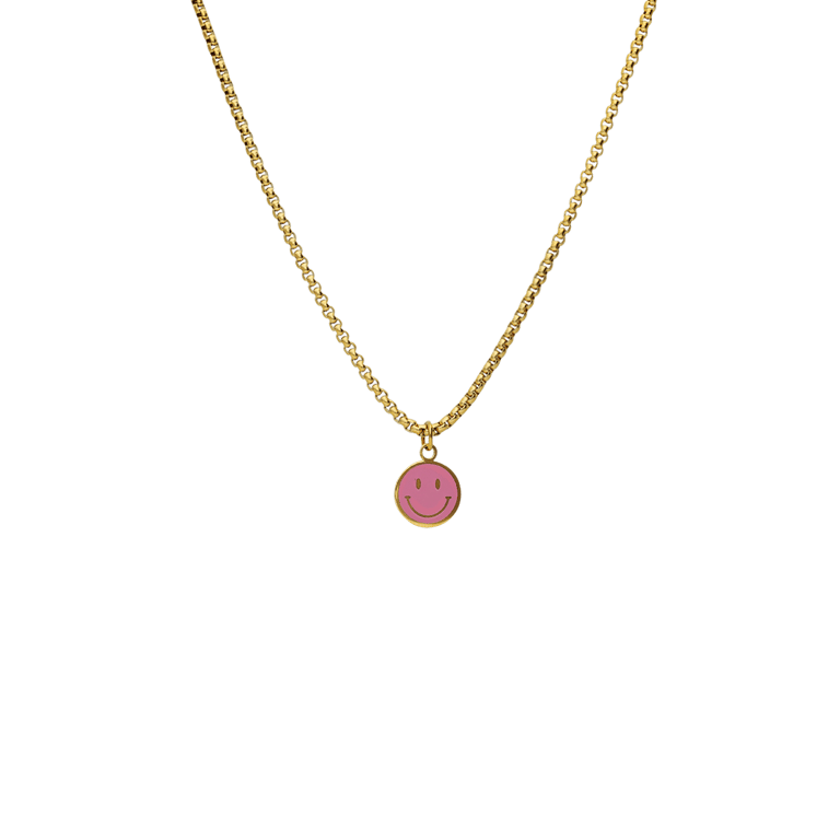 Stalen goldplated kinderketting met hanger