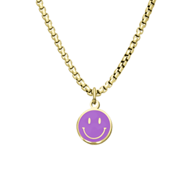 Stalen goldplated kinderketting met hanger