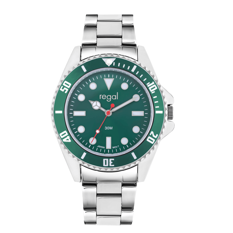 Regal Herrenuhr mit Stahlband