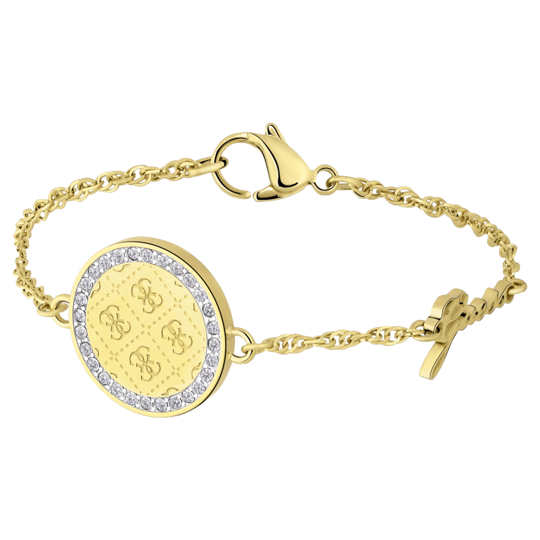 Guess goldplated stalen armband ROUND HARMONY