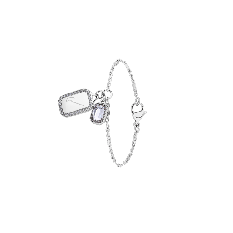 Guess stalen armband CRYSTAL TAG