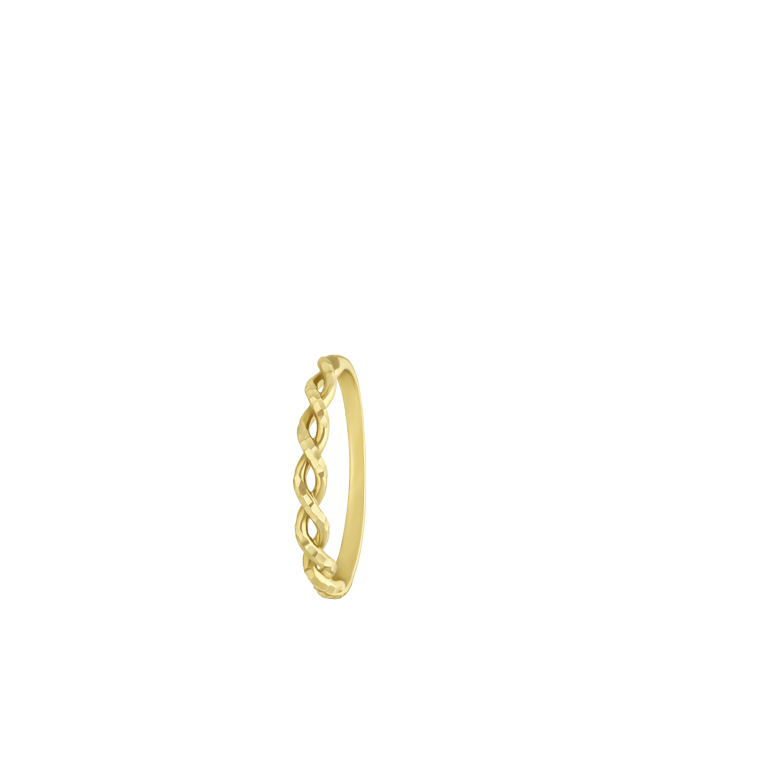 375 Gold Damenring Twist