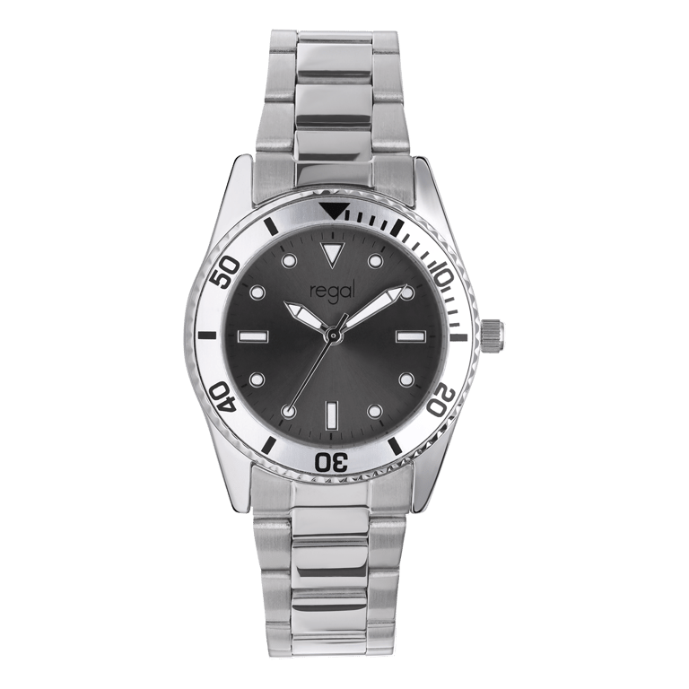 Regal dames horloge met stainless steel band