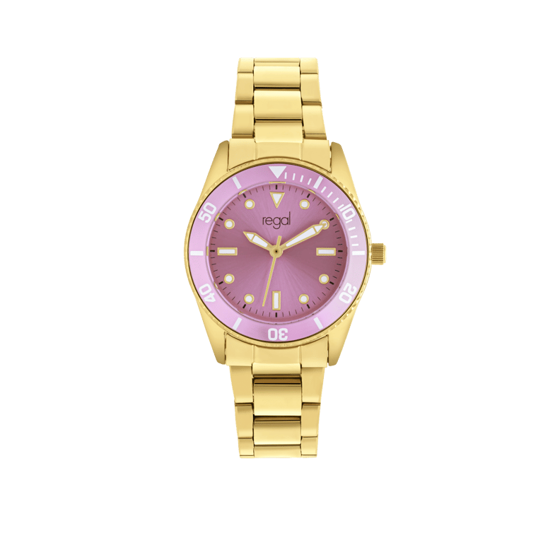 Regal Damen-Armbanduhr mit Armband aus Edelstahl