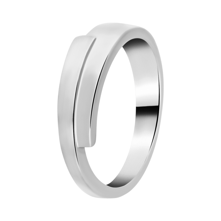 Silberner Ring mattglänzend
