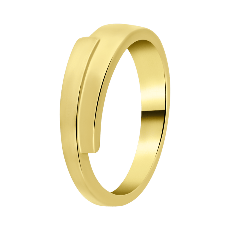 Zilveren goldplated ring voor dames