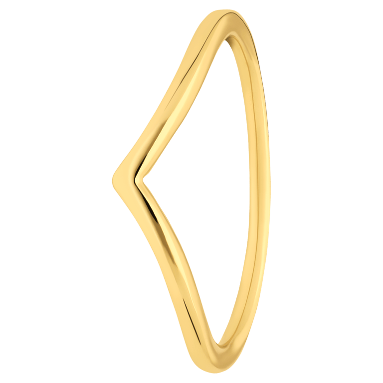 Zilveren goldplated ring voor dames