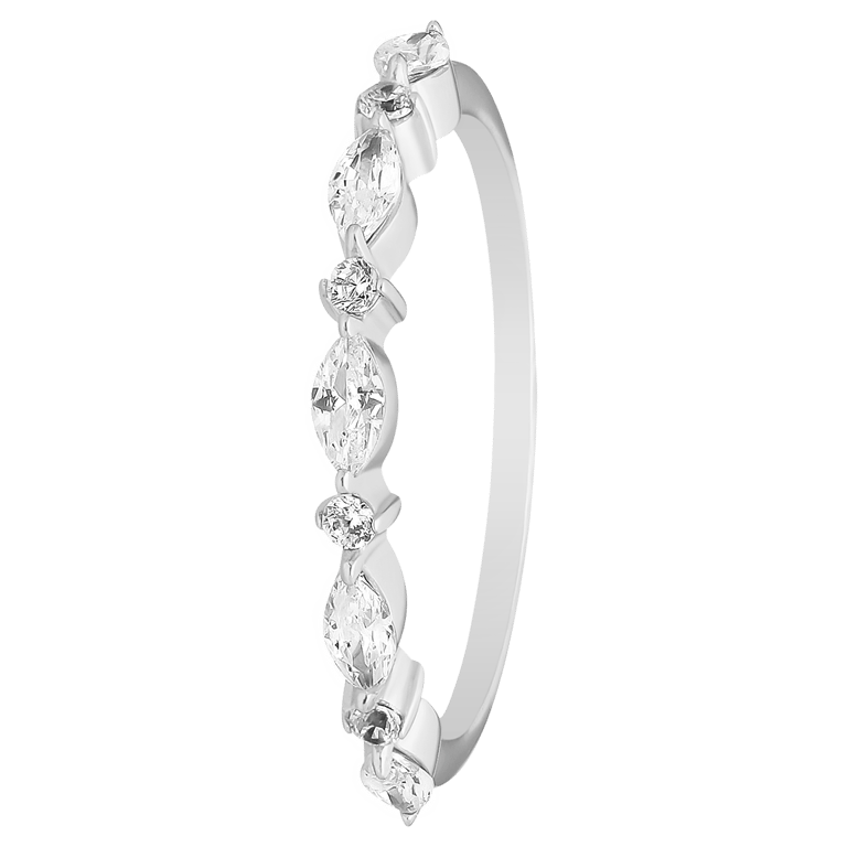 Zilveren ring zirkonia