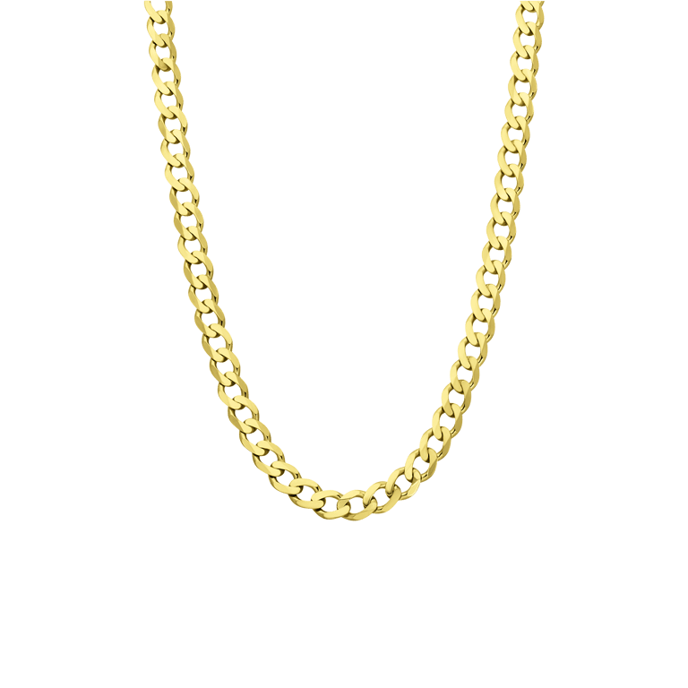 Gerecycleerde zilveren goldplated schakelketting