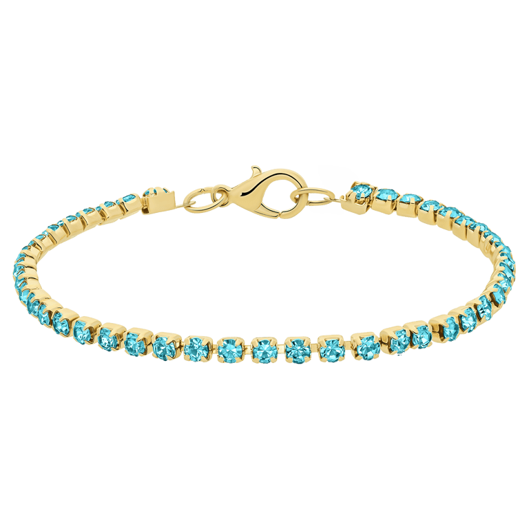 Bijoux goudkleurige tennisarmband voor dames
