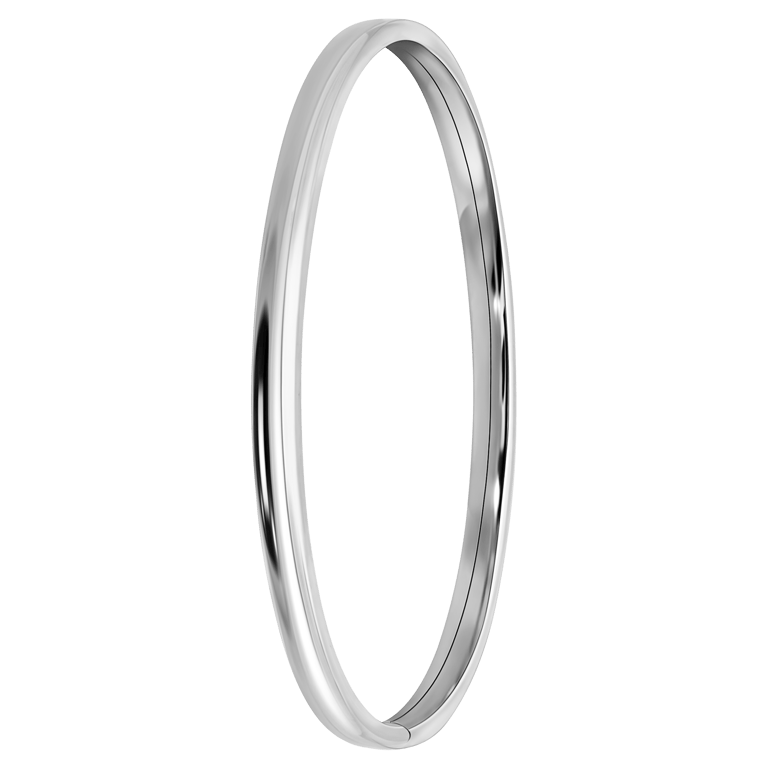 Zilveren bangle 4mm