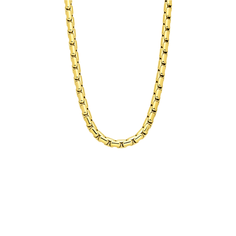 Gerecycled stalen goldplated ketting