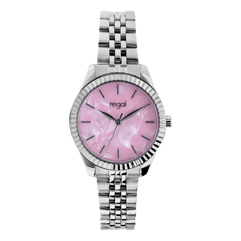 Regal horloge met stainless steel band