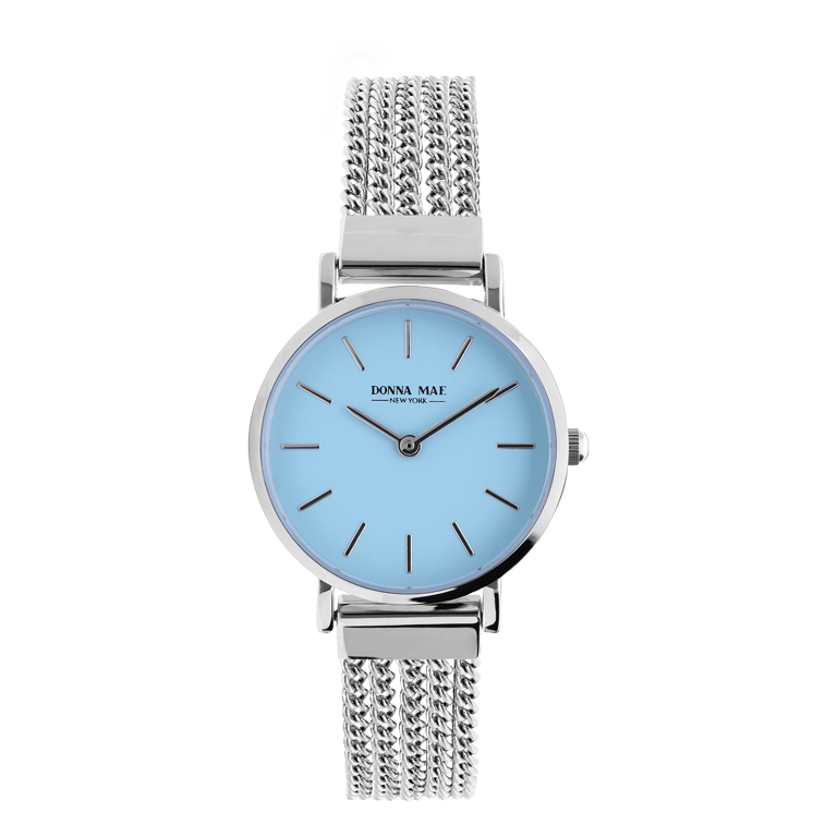 Donna Mae Armbanduhr mit Armband aus Edelstahl