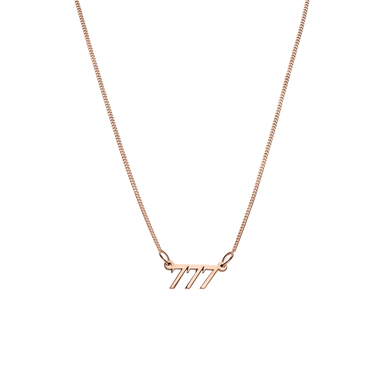 Zilveren roséplated naamketting voor dames