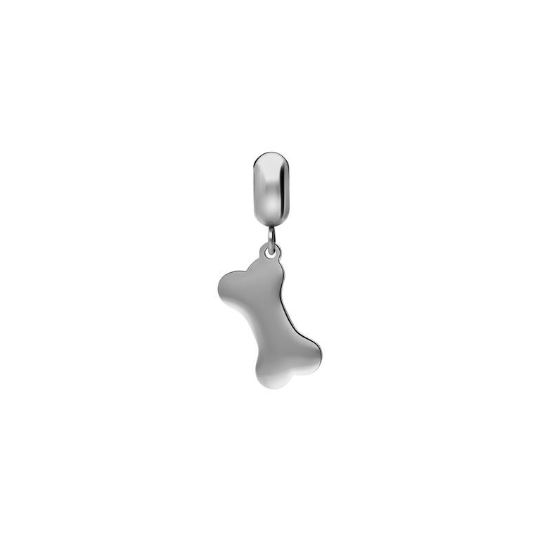 Bettelarmband-Anhänger aus Edelstahl, Knochen