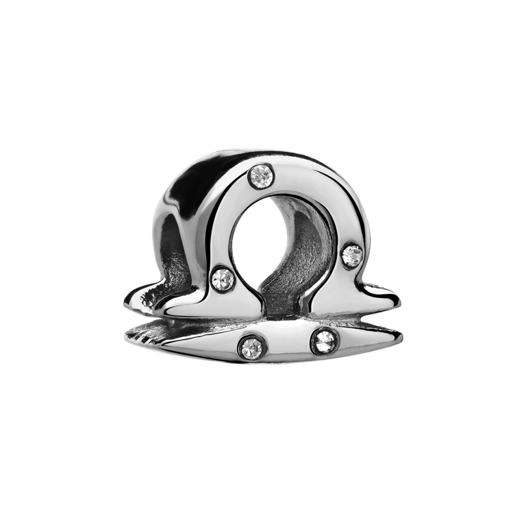 Bettelarmband-Anhänger aus Edelstahl, Sternzeichen Waage