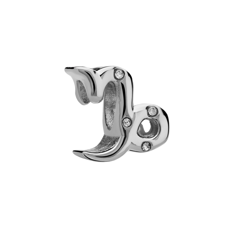 Bettelarmband-Anhänger aus Edelstahl, Sternzeichen Steinbock