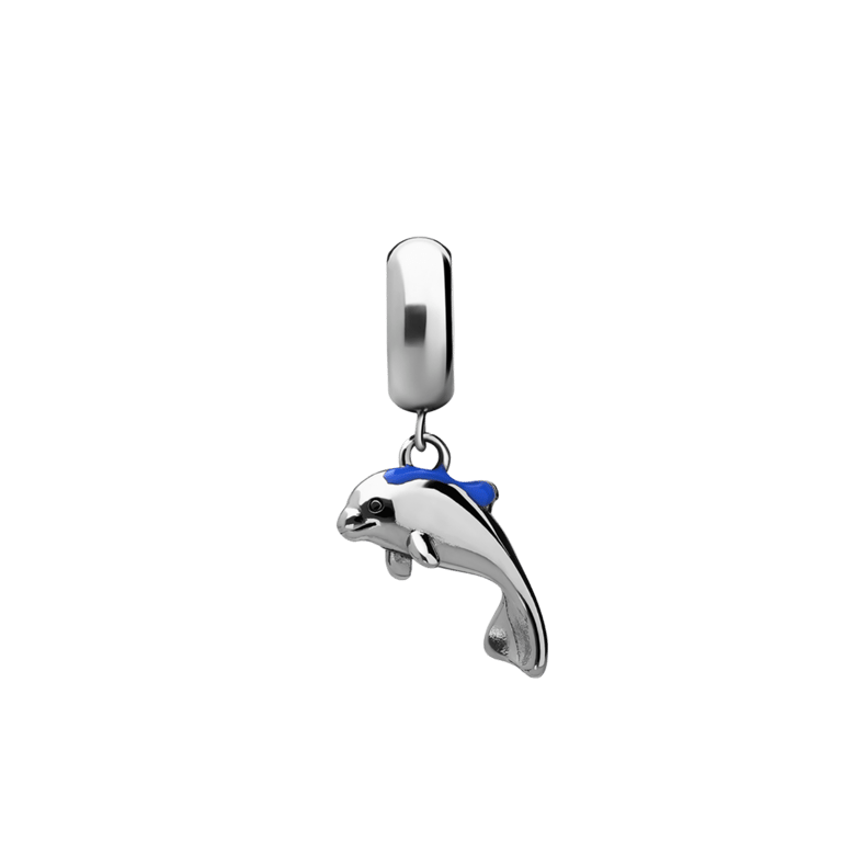 Charm aus Edelstahl Delfin