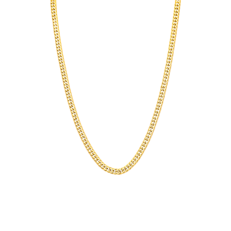 Stalen goldplated kinderschakelketting