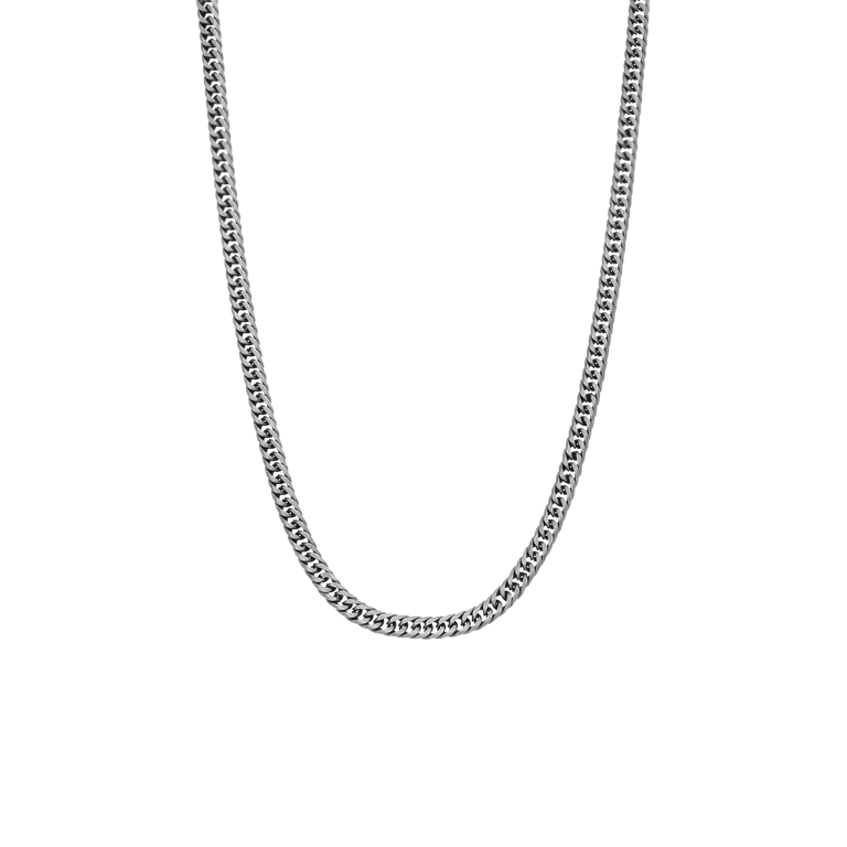 Stainless steel schakelketting gourmet met anitque finish