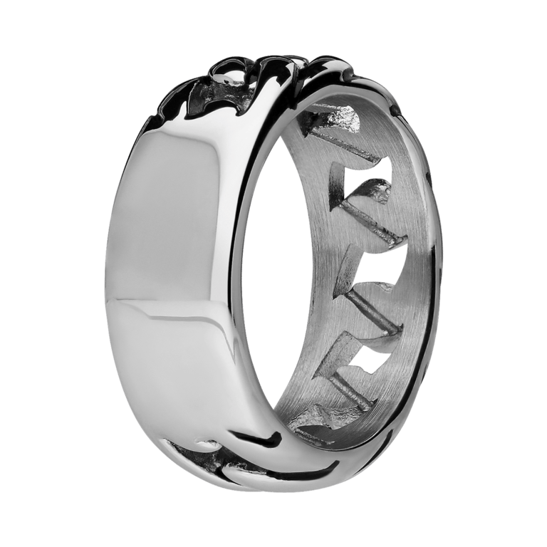 Stainless steel ring fantasie