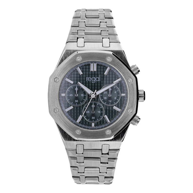 Regal heren horloge met stainless steel kast