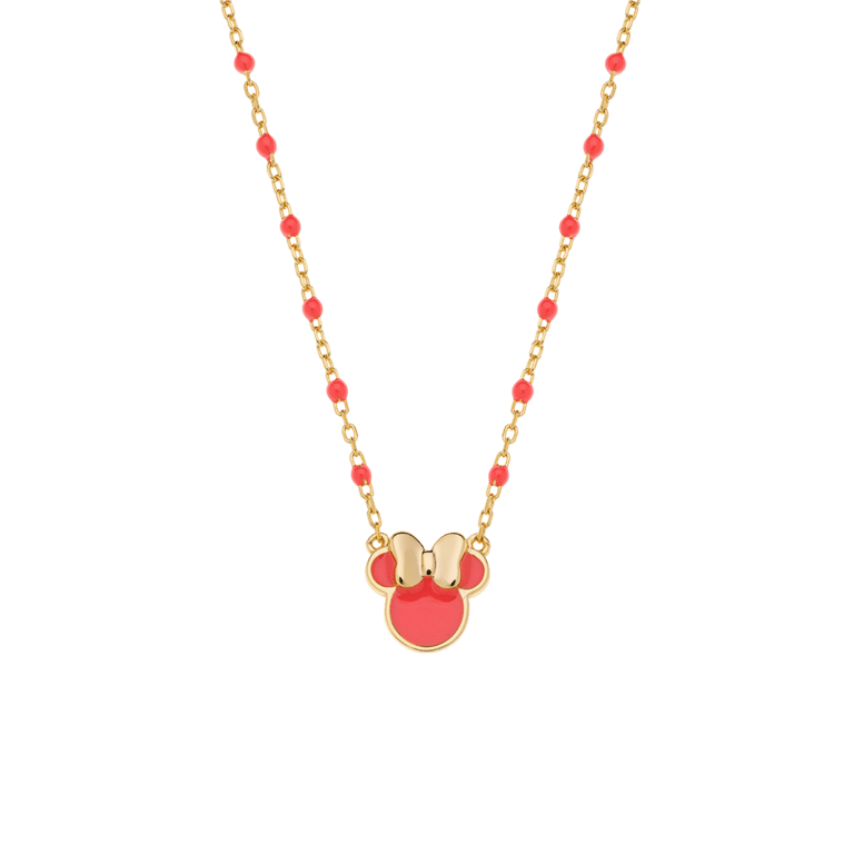 Disney zilveren goldplated kinderketting met hanger Minnie Mouse