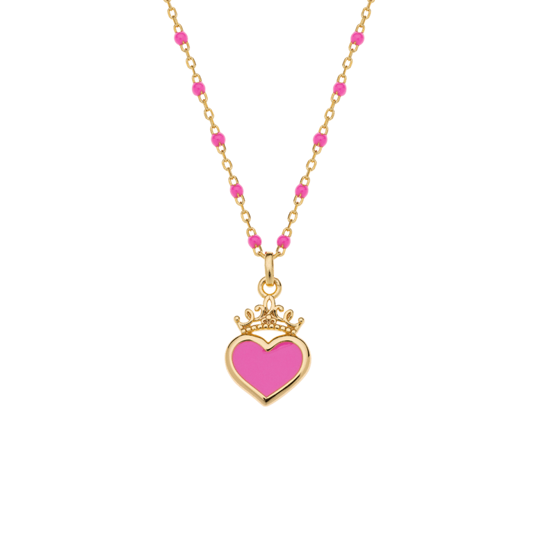Disney zilveren goldplated kinderketting met hanger Disney prinses