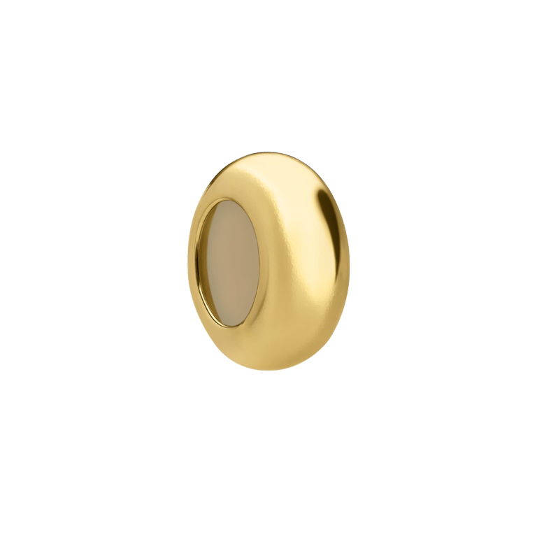 Stalen goldplated hangerslider voor dames