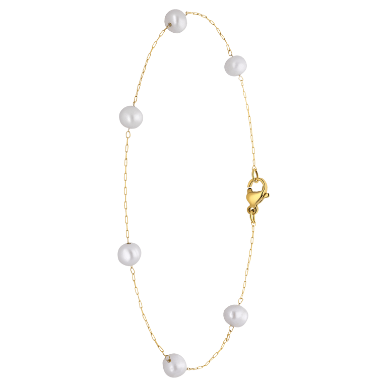 Stalen goldplated enkelband