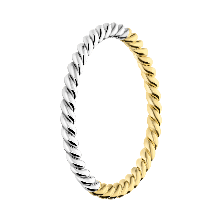 Zilveren goldplated ring voor dames