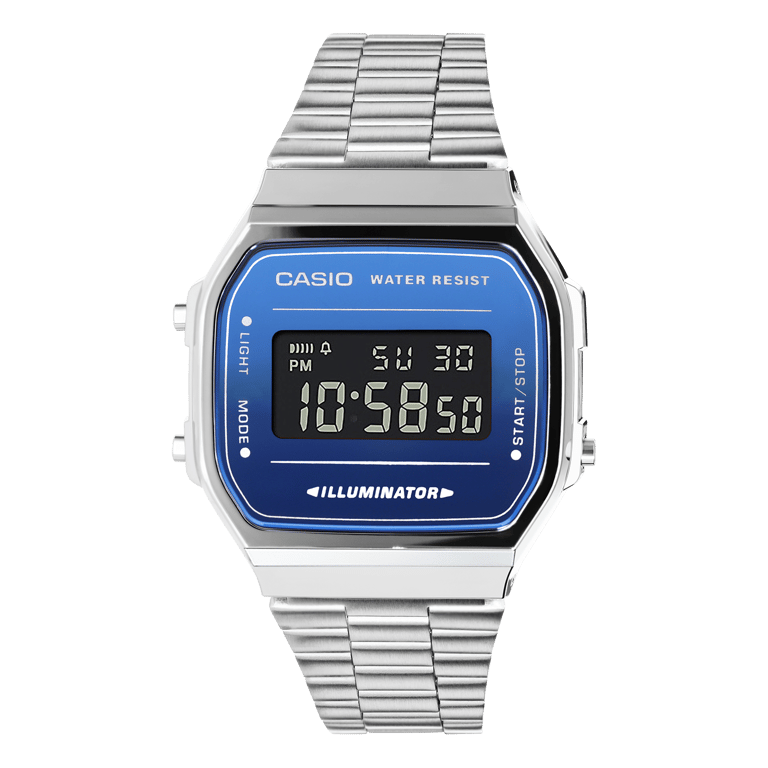 Casio Digitaal Horloge Zilverkleurig A168WEM-2BEF