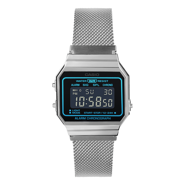 Casio Digitaluhr silberfarben A700WEMS-1BEF