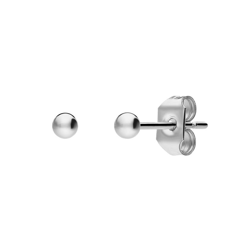 Stalen oorknoppen 2,5mm