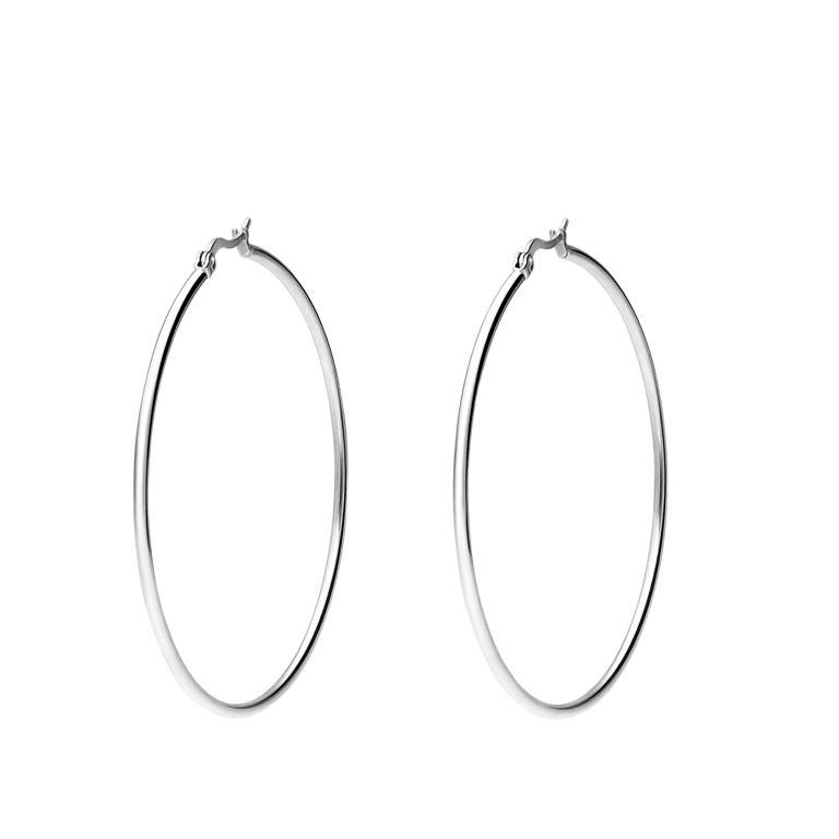 Ohrringe aus Edelstahl, 55 mm