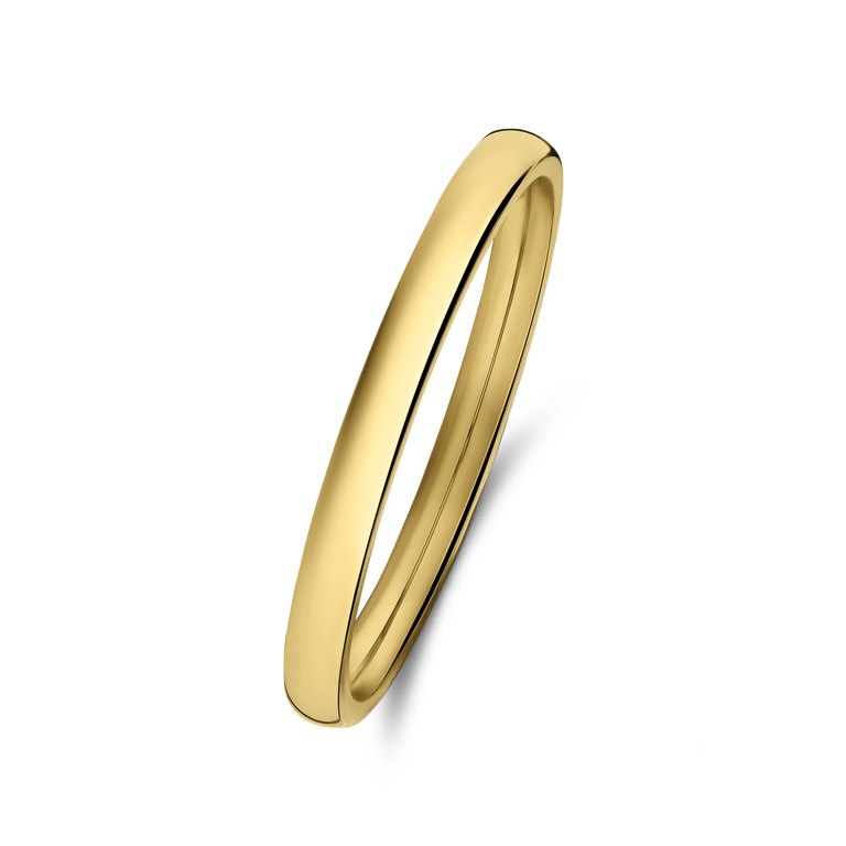 Stalen goldplated ring voor dames